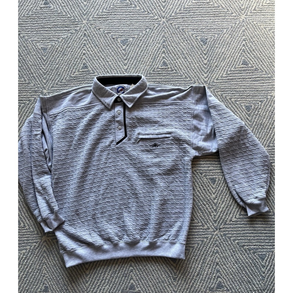 Greenline International Long Sleeve Polo‎ - Large - Gray - NWT